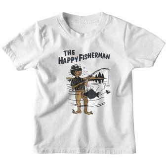 The Happy Fisherman Graphic Youth T-shirt - Thegiftio UK