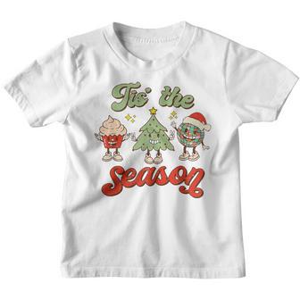 Tis The Season Christmas Coffee Lovers Latte Women Kids Youth T-shirt - Thegiftio UK