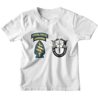 U S Army Special Forces Green Berets Ssi Dui Youth T-shirt - Thegiftio UK