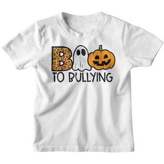 Unity Day Halloween Spooky Kindness Boo To Bullying Youth T-shirt - Thegiftio UK