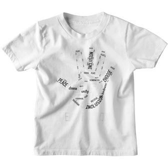 Unity Day Orange Kids 2022 Anti Bullying Love Sign Language V2 Youth T-shirt - Thegiftio UK