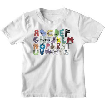 Villain Letter Abcs Costume For Boys Matching Evil Alphabets Youth T-shirt - Thegiftio UK