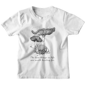Vintage Mushroom Motivating Quote Youth T-shirt - Thegiftio UK