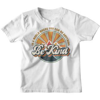 Vintage Rainbow Unity Day Orange Kids Be Kind Women Youth T-shirt - Thegiftio UK