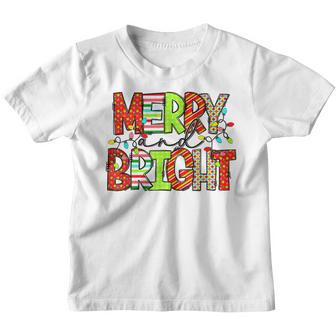 Vintage Retro Merry Xmas Bright Christmas Men Women Kids V2 Youth T-shirt - Thegiftio UK