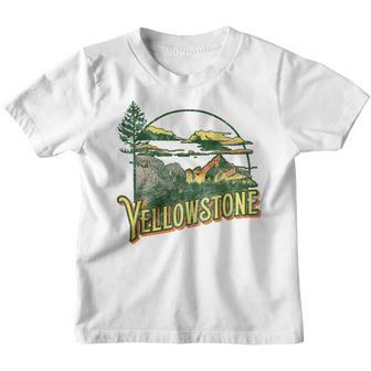 Vintage Yellowstone National Park Retro V2 Youth T-shirt - Thegiftio UK