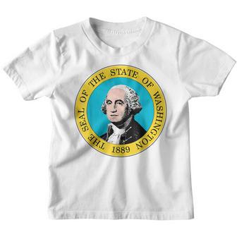 Washington Wa State Flag Usa T Youth T-shirt - Thegiftio UK
