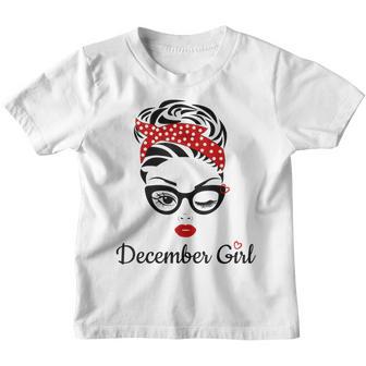 Women December Girl Birthday For Women Girl Born December Youth T-shirt - Thegiftio UK