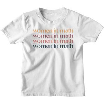 Women In Math Funny Math Teacher 100 Days Back To School Youth T-shirt - Thegiftio UK