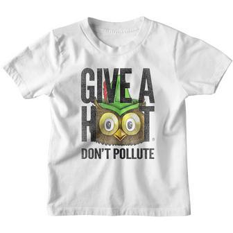 Woodsy Owl Give A Hoot Do Not Pollute Distressed Vintage Youth T-shirt - Thegiftio UK