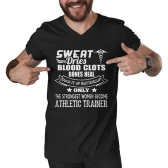 Athletic Training Shirts Men V-Neck Tshirt - Thegiftio UK