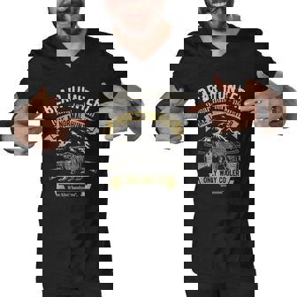 Bear Hunter Vintage Hunting Funny Hunters Definition Men V-Neck Tshirt - Thegiftio