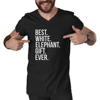 Best White Elephant Gift Ever Funny Christmas Men V-Neck Tshirt - Thegiftio UK