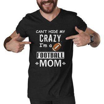 Crazy Football Mom T-Shirt - Crazy Football Mom T-Shirt - Crazy Football Mom T-Shirt Men V-Neck Tshirt - Thegiftio UK