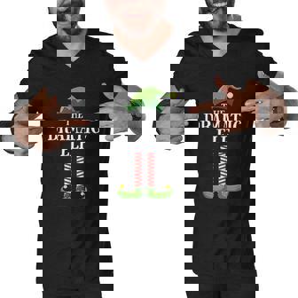 Dramatic Elf Matching Family Group Christmas Party Pajama Men V-Neck Tshirt - Thegiftio