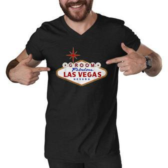 Fabulous Nevada Groom Classic Sign Souvenir Men V-Neck Tshirt - Thegiftio UK