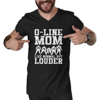 Funny Offensive Line Football Lineman Mom Men V-Neck Tshirt - Thegiftio UK