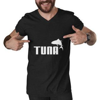 Funny Tuna Fishing Fish Gear T-Shirt Tshirt Men V-Neck Tshirt - Thegiftio UK