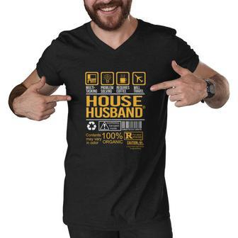 House Husband V2 Men V-Neck Tshirt - Thegiftio UK