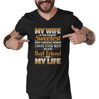 I Love My Wife Tshirt Men V-Neck Tshirt - Thegiftio UK