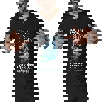If You Think Im Short You Should See My Patience Men V-Neck Tshirt - Thegiftio