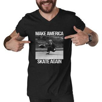 Make America Skate Again Shirt T-Shirt Men V-Neck Tshirt - Thegiftio UK