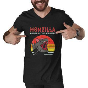 Momzilla Mother Of Monsters V2 Men V-Neck Tshirt - Thegiftio UK