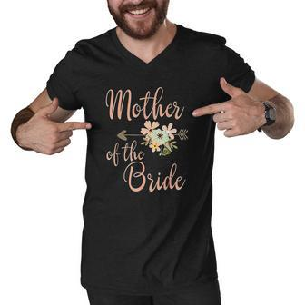 Mother Of The Bride Wedding Party Men V-Neck Tshirt - Thegiftio UK