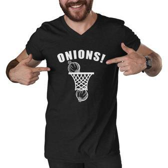 Onions Basketball Tee Shirt Men V-Neck Tshirt - Thegiftio UK