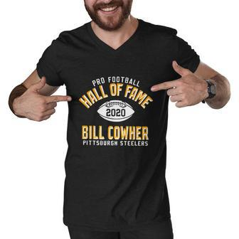 Pro Football Hall Of Fame Bill Cowher Men V-Neck Tshirt - Thegiftio UK