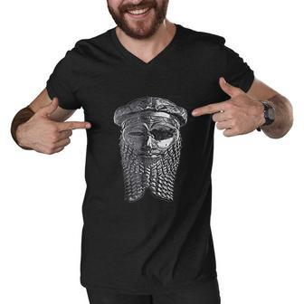 Sargon Of Akkad History Akkadian Sumer Graphic Men V-Neck Tshirt - Thegiftio UK