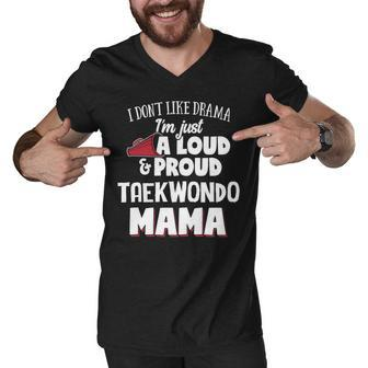 Taekwondo Mom Loud And Proud Mama Men V-Neck Tshirt - Thegiftio UK