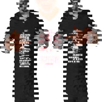 Truck Driver Hopper Bottom Crew Tshirts Men V-Neck Tshirt - Thegiftio