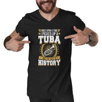 Tuba And The Rest Is History T-Shirt Men V-Neck Tshirt - Thegiftio UK