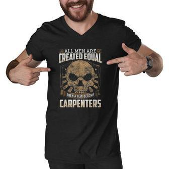 Union Carpenters Graphic Art American Proud Laborer Men V-Neck Tshirt - Thegiftio UK