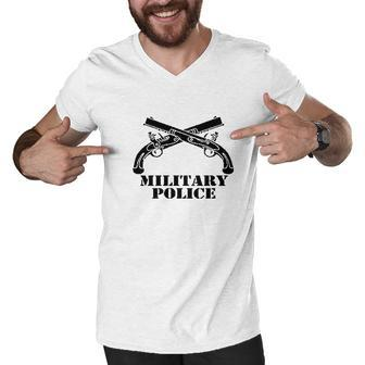 Army Military Police V2 Men V-Neck Tshirt - Thegiftio UK
