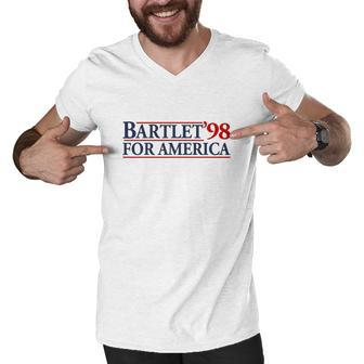 Bartlet For America Slogan Men V-Neck Tshirt - Thegiftio UK