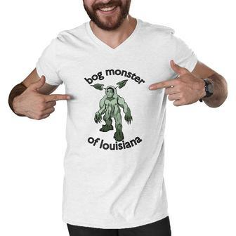Bog Monster Of Louisiana Shirt Men V-Neck Tshirt - Thegiftio UK