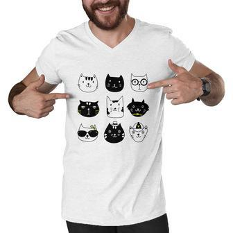 Cats Cats V3 Men V-Neck Tshirt - Thegiftio