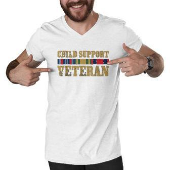 Child Support Veteran V3 Men V-Neck Tshirt - Thegiftio UK