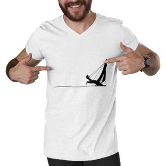 Hobie Cat Sailing Men V-Neck Tshirt - Thegiftio UK