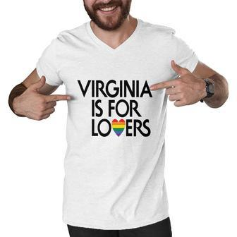 Lgbt Travel Virginia Is For Lovers - Mens T-Shirt Men V-Neck Tshirt - Thegiftio UK