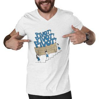 Pivot Pivot Pivot Friends T-Shirts Men V-Neck Tshirt - Thegiftio UK