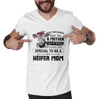 Someone Special To Be A Heifer Mom Cat Gifts Men V-Neck Tshirt - Thegiftio UK