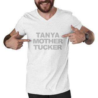 Tanya Mother Tucker Sticker Shirt Men V-Neck Tshirt - Thegiftio UK