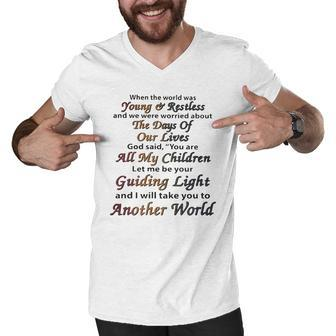 When The World Was Young And Restless And We Were Worried About Shirt Men V-Neck Tshirt - Thegiftio UK