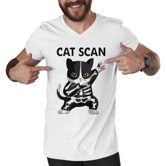 X Ray Cat Scan Men V-Neck Tshirt - Thegiftio UK