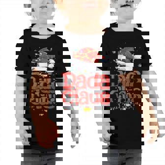 Mens Cool Dada Claus With Santa Hat Christmas Lights Boys Men Toddler Tshirt - Thegiftio UK