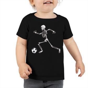 Soccer Skeleton Halloween Men Boys Soccer Player Halloween Toddler Tshirt - Thegiftio UK