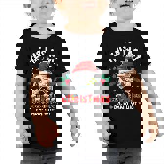 This Is My Christmas Pajama Santa Hat Gamer Video Game Toddler Tshirt - Thegiftio UK